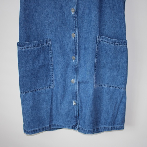 Vintage button up jean dress - Picture 3 of 7
